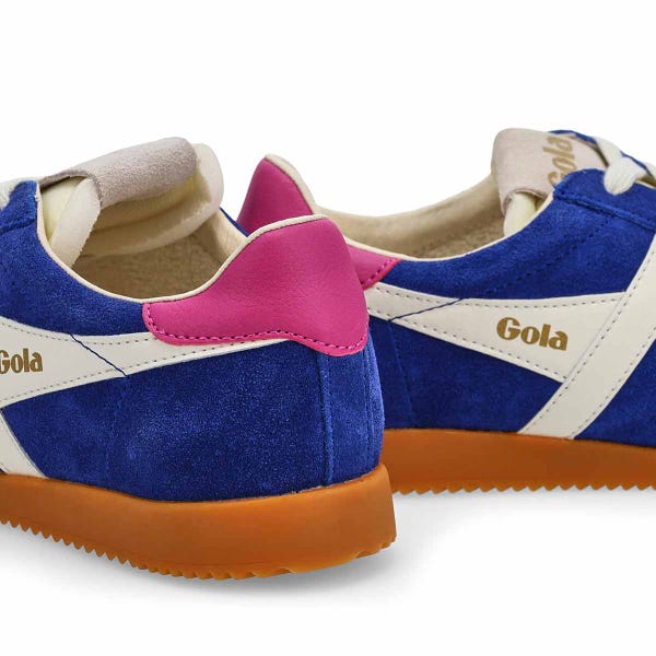 Women's Elan Lace Up Sneaker - Deep Blue/Off White/Shocking Pink