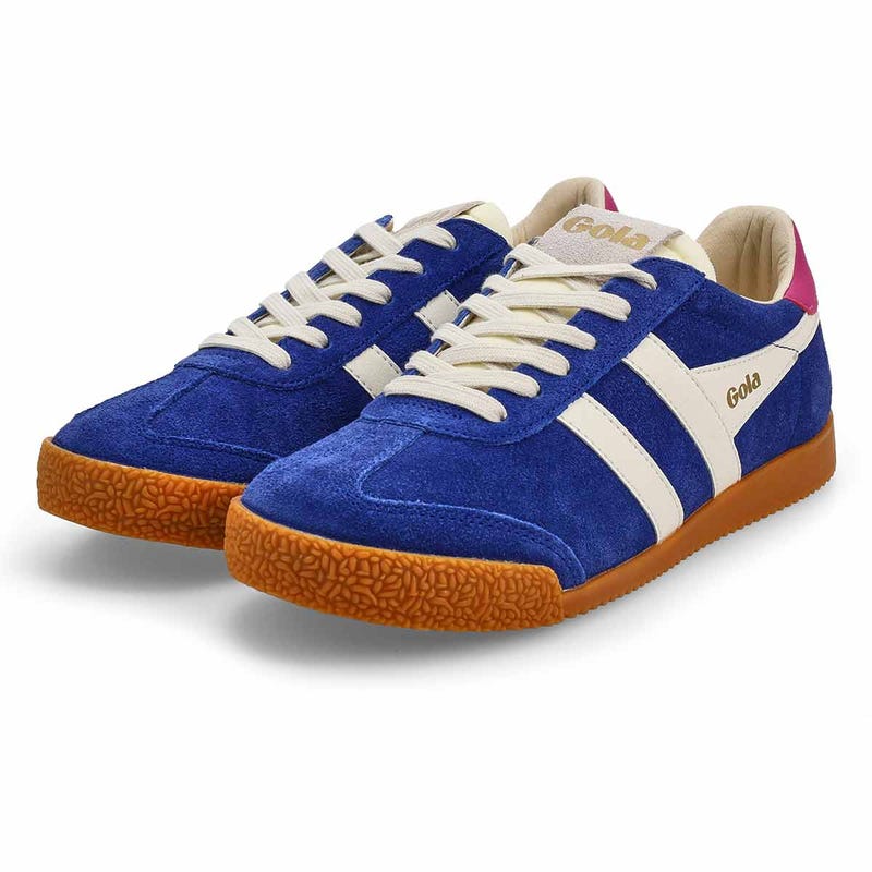 Women's Elan Lace Up Sneaker - Deep Blue/Off White/Shocking Pink