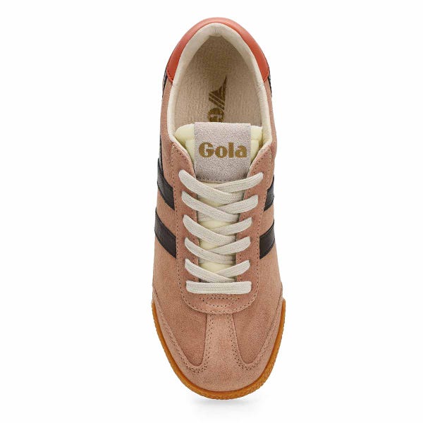 Women's  Elan Lace Up Sneaker - Cameo/Mocha/Hot Coral