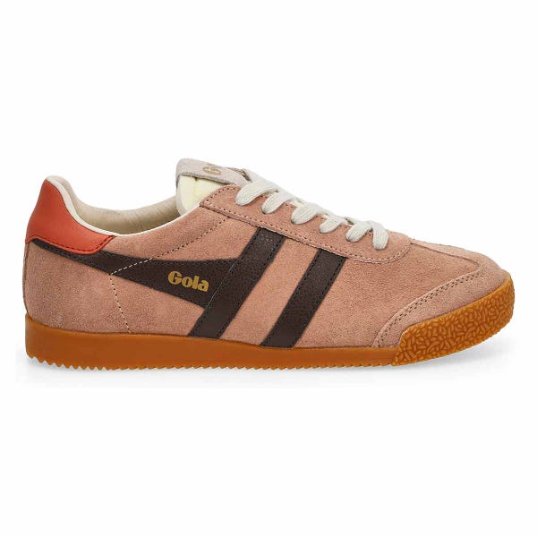 Women's  Elan Lace Up Sneaker - Cameo/Mocha/Hot Coral