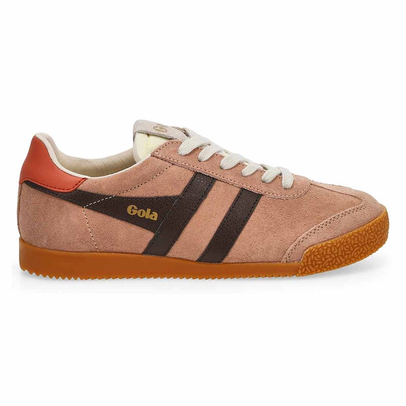 Women's  Elan Lace Up Sneaker - Cameo/Mocha/Hot Coral