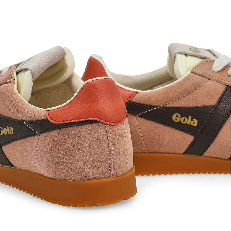 Women's  Elan Lace Up Sneaker - Cameo/Mocha/Hot Coral