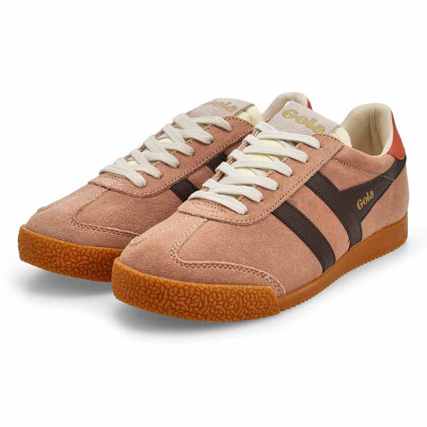 Women's  Elan Lace Up Sneaker - Cameo/Mocha/Hot Coral