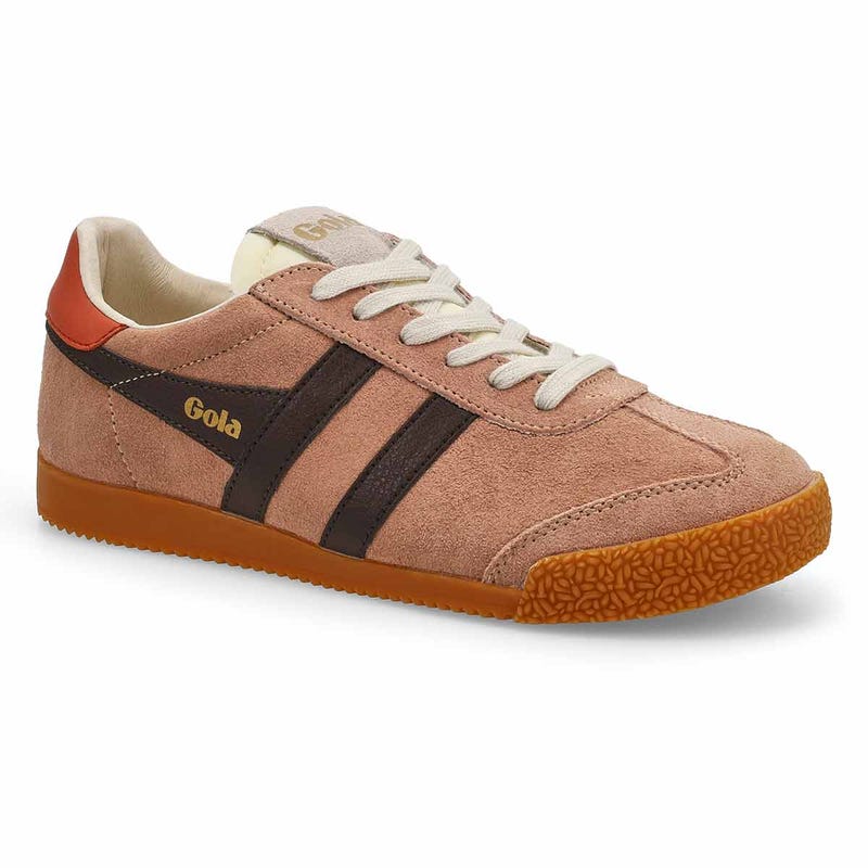 Women's  Elan Lace Up Sneaker - Cameo/Mocha/Hot Coral