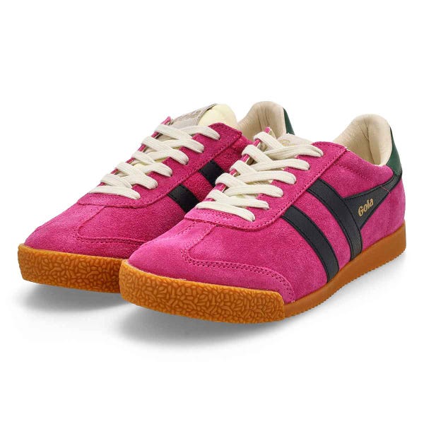 Women's  Elan Lace Up Sneaker - Fuchsia/Black