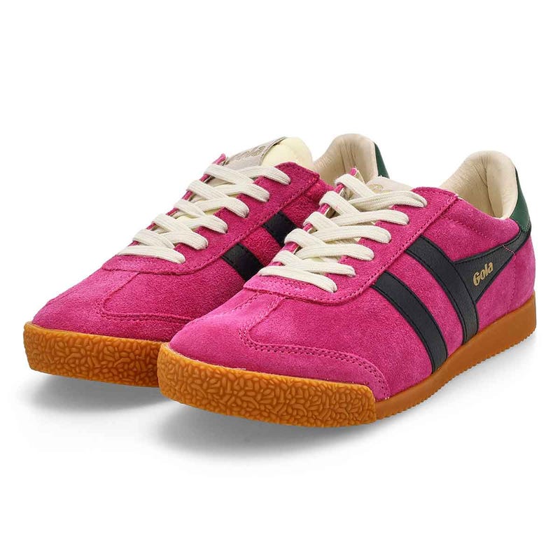Women's  Elan Lace Up Sneaker - Fuchsia/Black