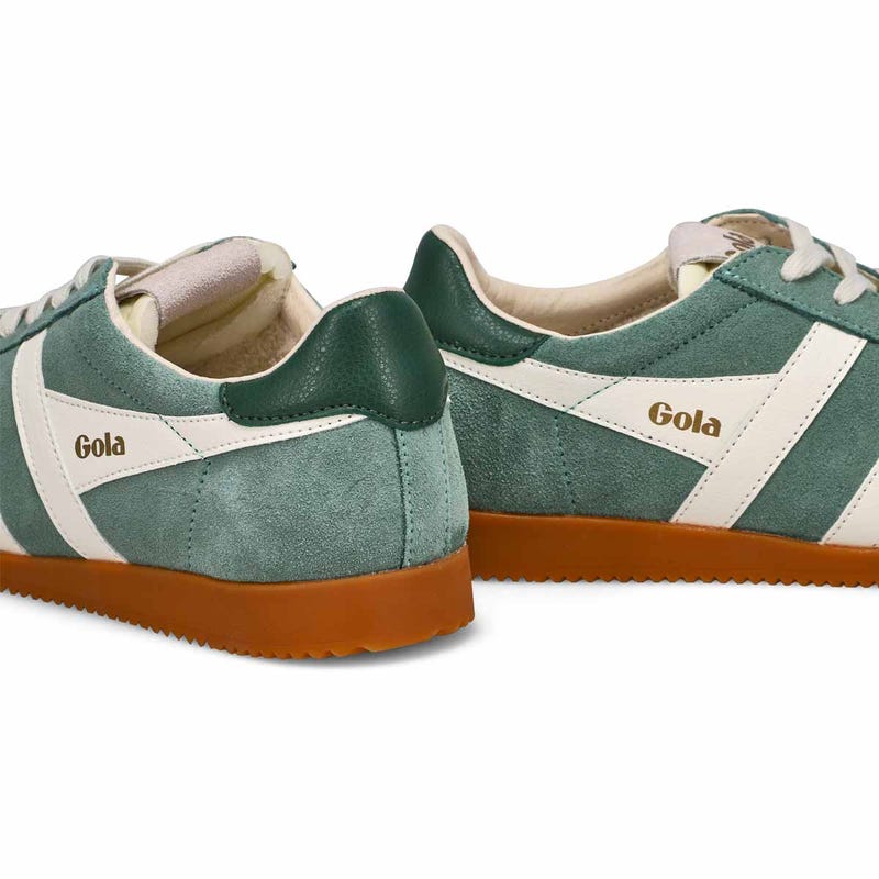 Women's Elan Lace Up Suede Sneaker - Green Mist/Off White/Evergreen