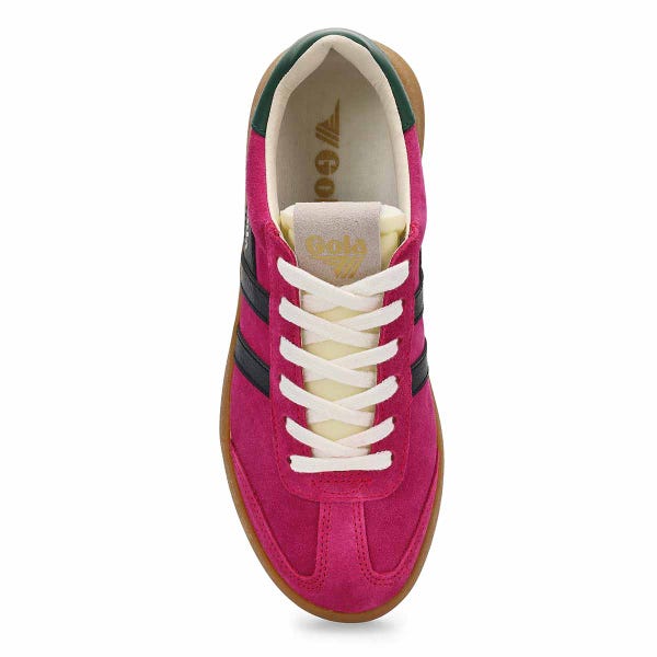 Baskets à lacets ATHENA, fuchsia/noir, femmes