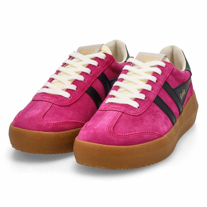 Baskets à lacets ATHENA, fuchsia/noir, femmes