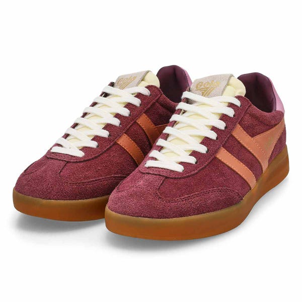 Women's  Cyclone Lace Up Sneaker - Wine/Gum
