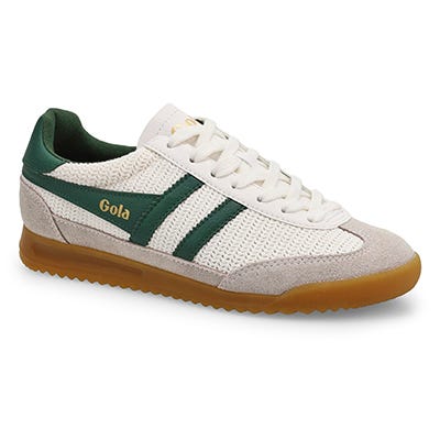 Lds Tornado Zephyr Lace Up Sneaker - Off White/Evergreen