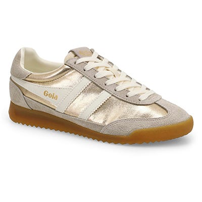 Baskets à lacets FIREFLY METALLIC, or/blanc cassé, femmes