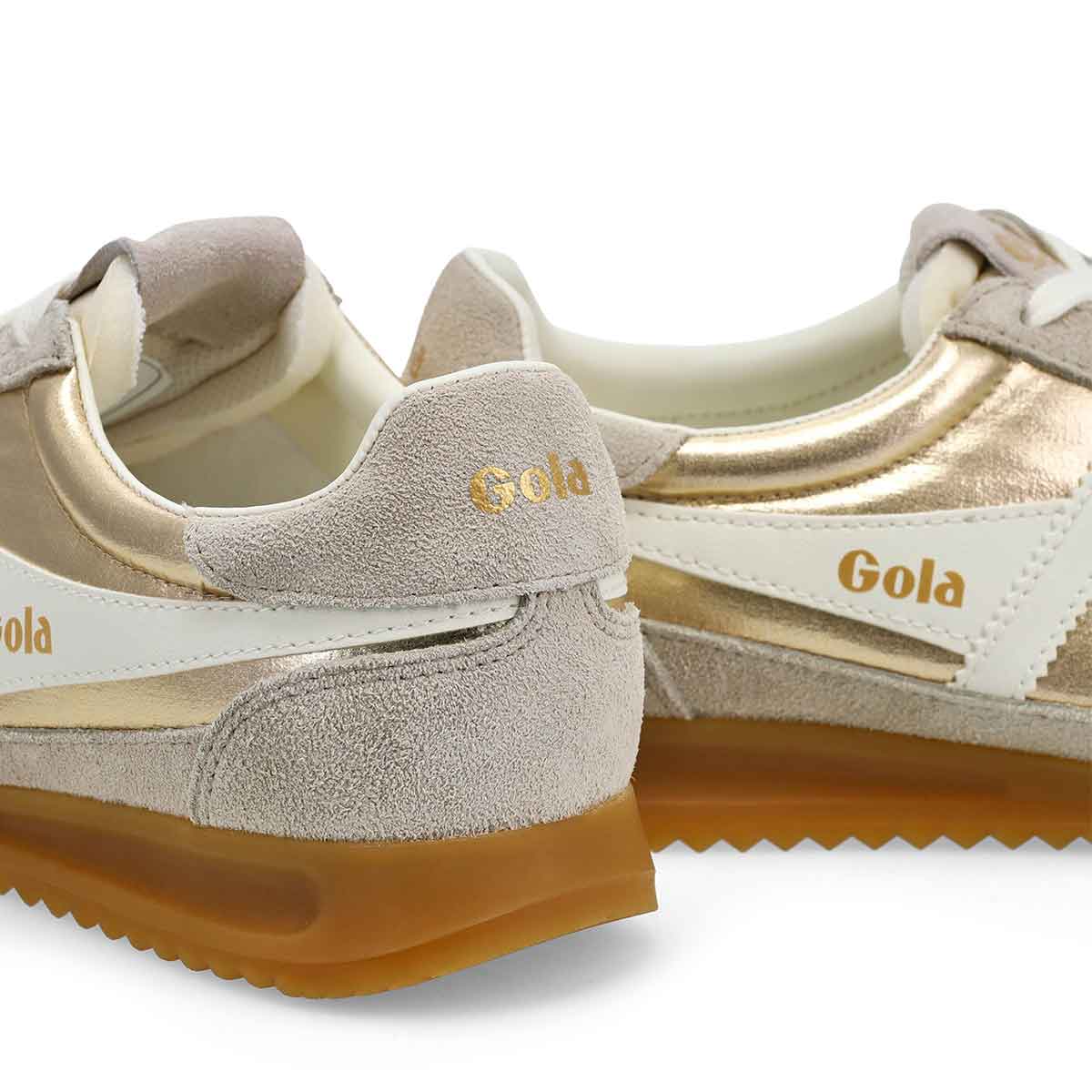 Women's Firefly Metallic Lace Up Sneaker - Gold/Of