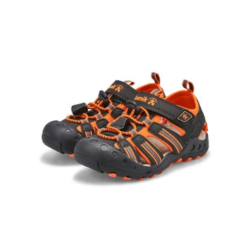 Infants' Crab Closed Toe Sandal - Black/Orange