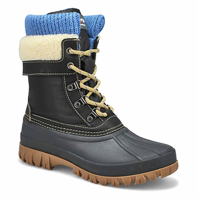 Lds Creek Waterproof Winter Boot - Black/Blue