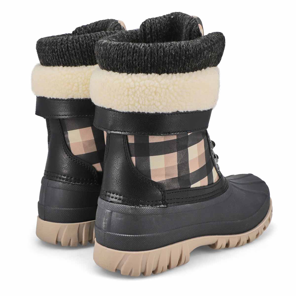 Women's Creek Waterproof Winter Boot - Black/Maple Plaid