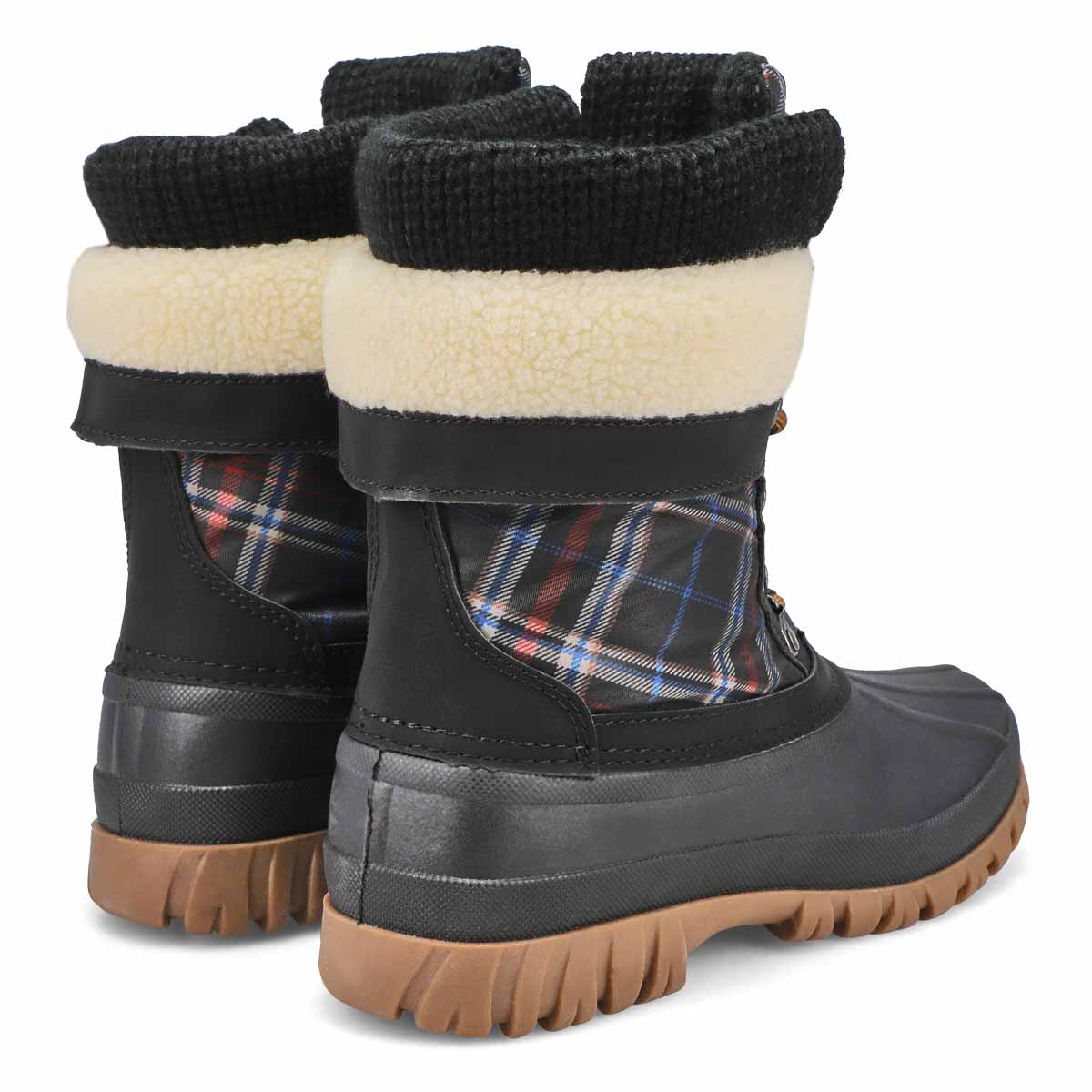 Women's Creek Waterproof Winter Boot - Black Plaid