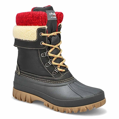 Lds Creek Lace Up Waterproof Winter Boot - Black