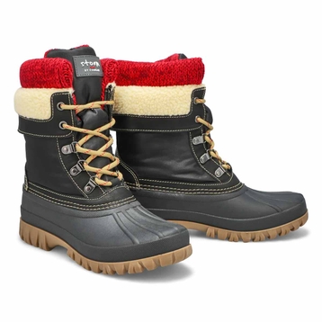 Women's Creek Lace Up Waterproof Winter Boot - Bla