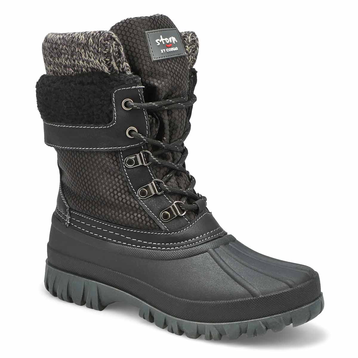 cougar creek waterproof faux shearling boot