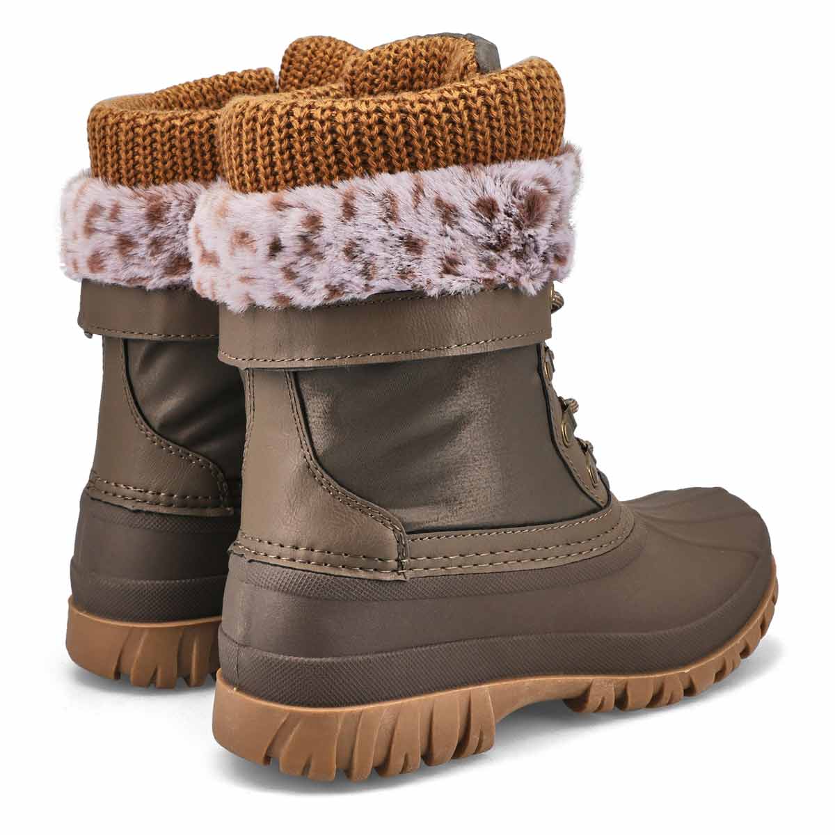 Women's Creek Waterproof Winter Boot - Taupe/Cheetah