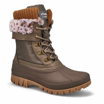 Women's Creek Waterproof Winter Boot - Taupe/Cheet