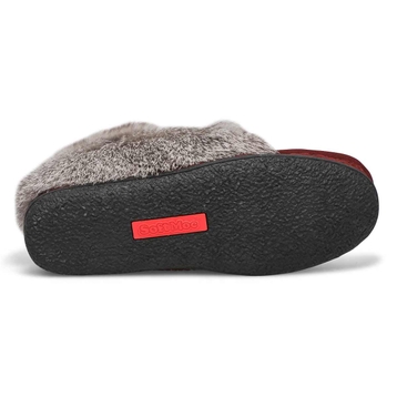 Mocassins CUTE 5, fourr. lapin, bourgogne, femmes