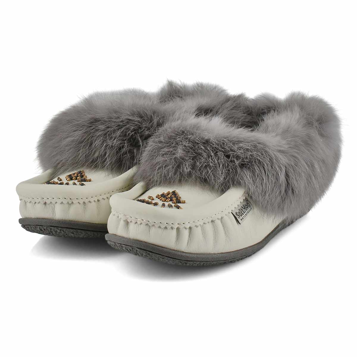 SoftMoc Women's Cute 5 L Rabbit Fur Moccasin SoftMoc USA