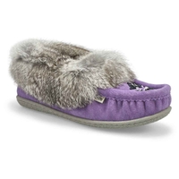 SoftMocs avec fourrure de lapin CUTE 5, lavande, femmes