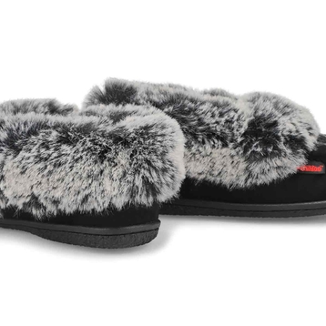 Women's Cute 5 V3 Faux Fur Vegan Moc - Black/Grey