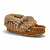 Girls' Cute 6 Jr Faux Rabbit Fur SoftMocs