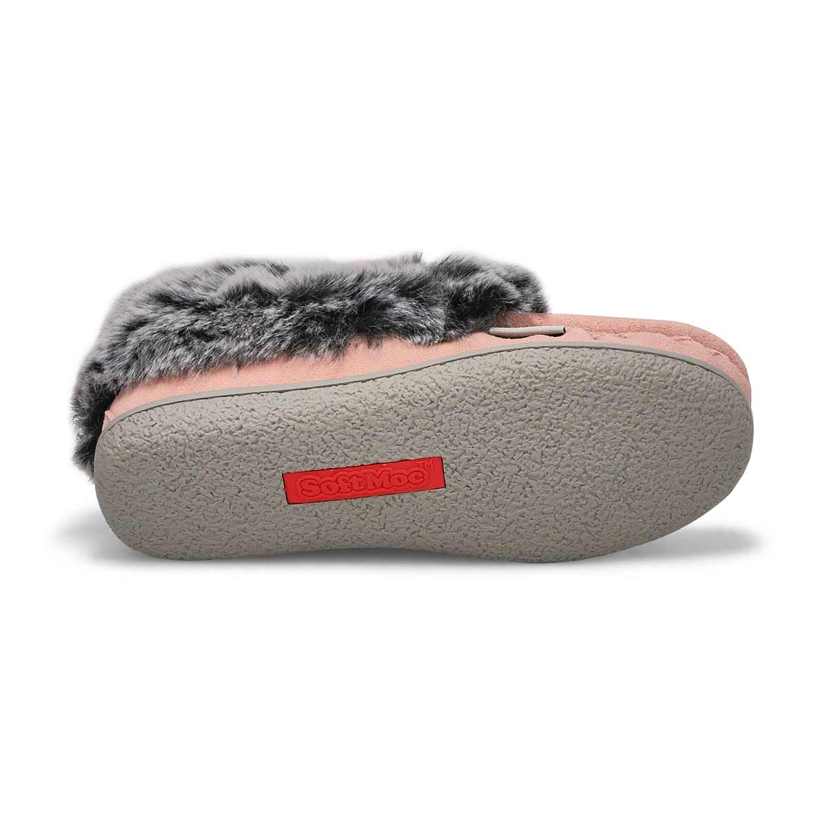 Girls' Cute 6 Jr Faux Rabbit Fur Moccasin - Pink
