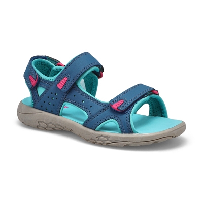 Grls Daisy Sport Sandal - Navy/Turquoise