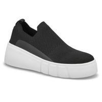 Women's Daley Platform Fashion Sneaker - Black White