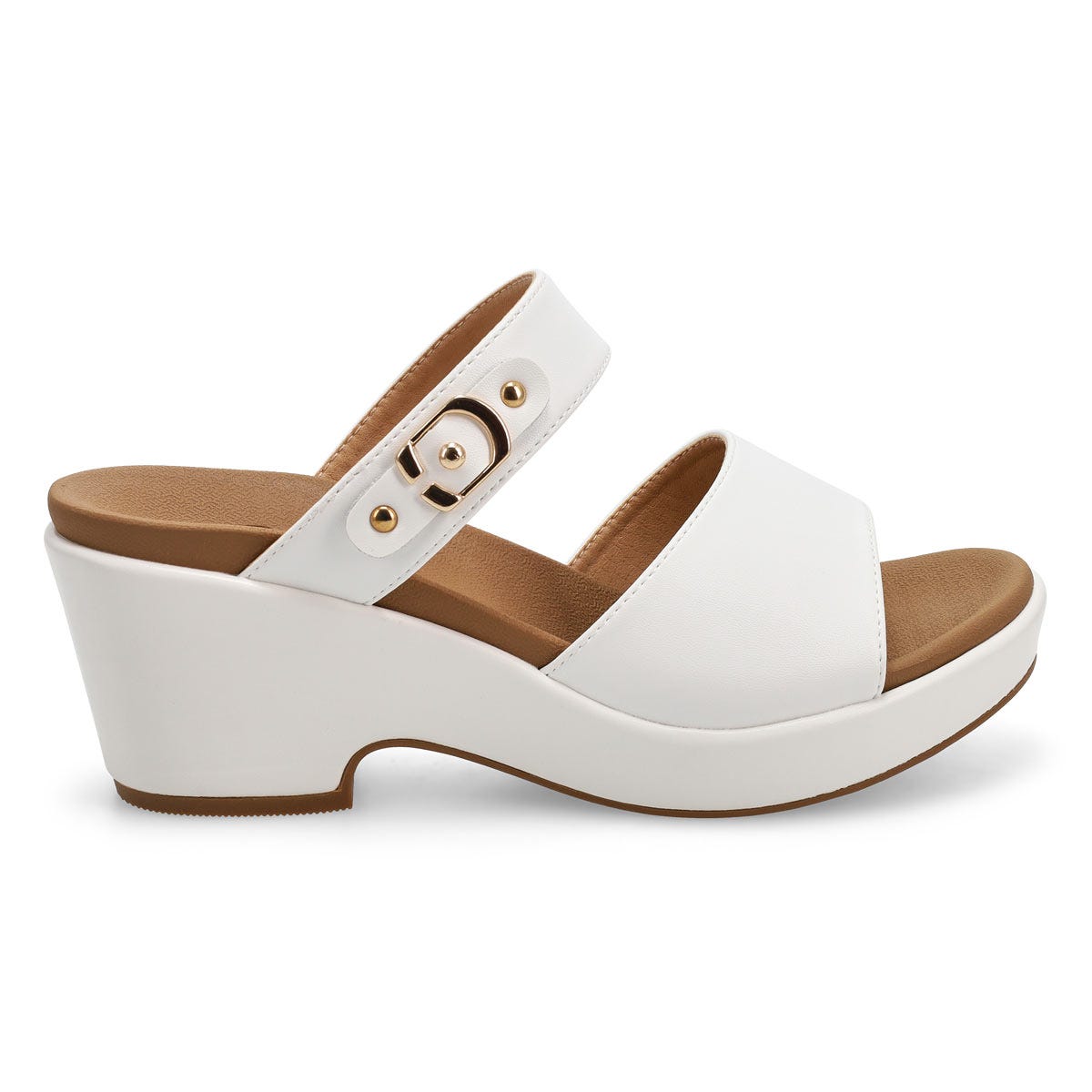 Sandale habille en cuir DANA, blanc, femmes