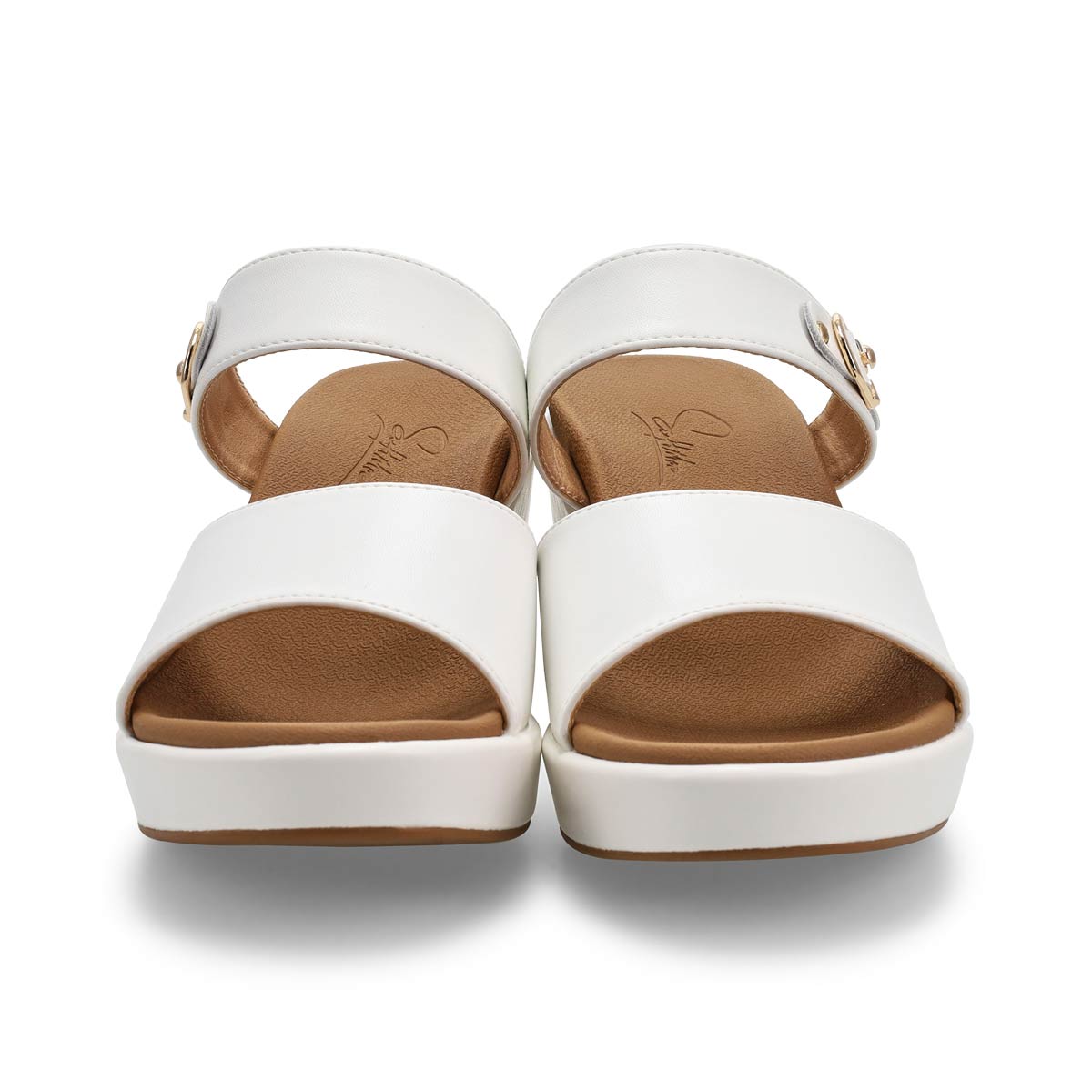 Sandale habille en cuir DANA, blanc, femmes