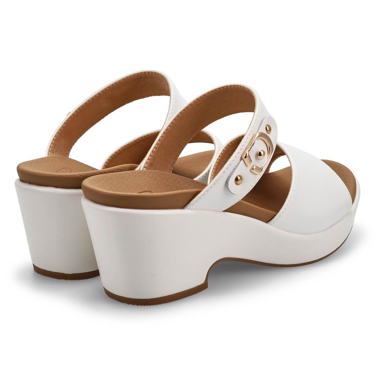 Sandale habille en cuir DANA, blanc, femmes