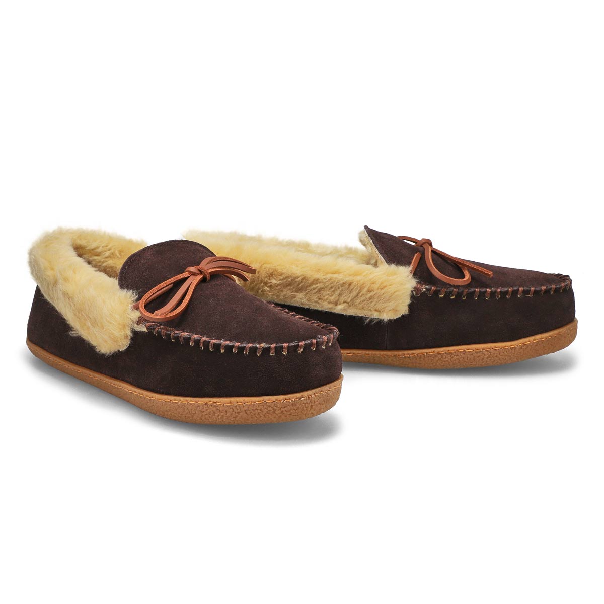 Men's Daniel Crepe Sole Lined SoftMocs - Rootbeer