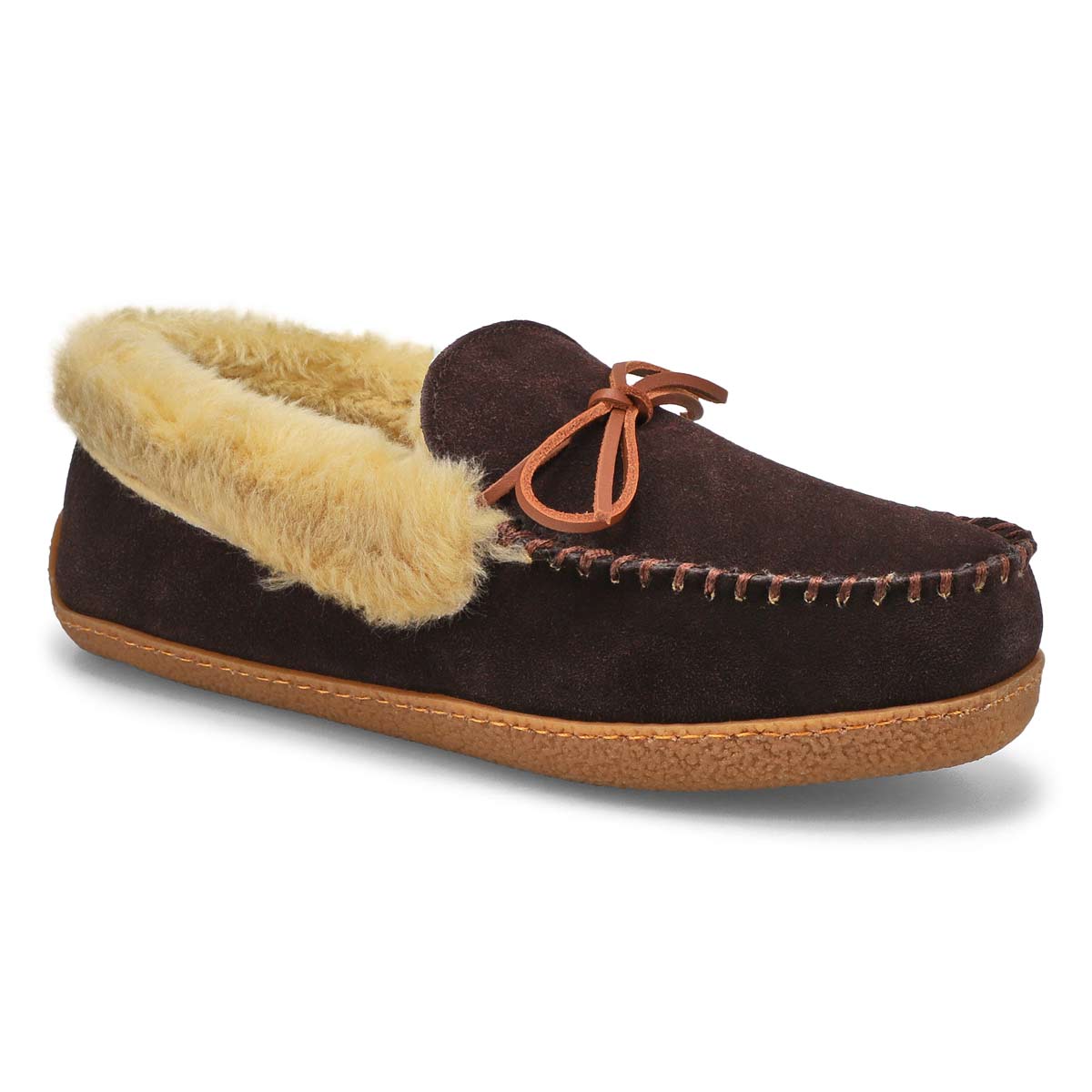 Men's Daniel Crepe Sole Lined SoftMocs - Rootbeer