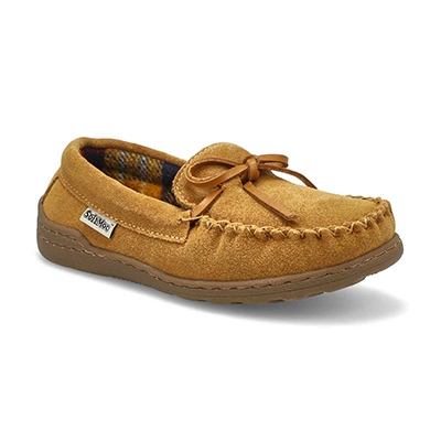 Kids Danny Jr Suede SoftMocs- Chestnut