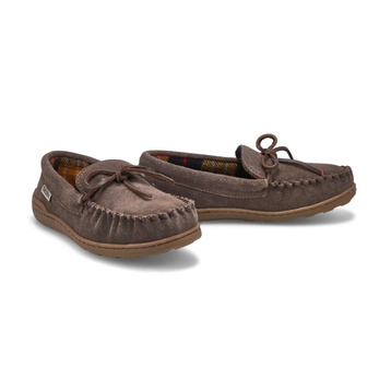 Kids' Danny Jr Suede SoftMocs - Dark Brown