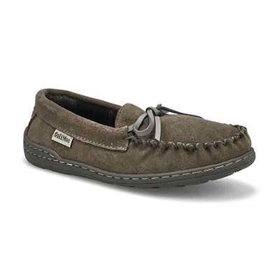 Kids Danny Jr Suede SoftMocs- Grey