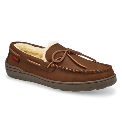 Mns Danny Lined Crazy Horse SoftMocs - Brown