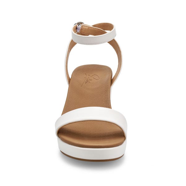 Women's Delani Ankle Strap Dress Sandal - White