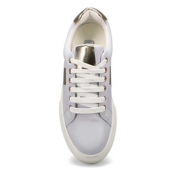 Women's  Dell Lace Up Fashion Sneaker - White/Gold