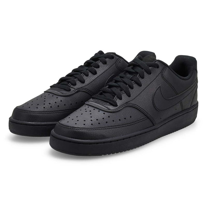 Men's Court Version Lo NN Lace Up Sneaker - Black/Black/Black