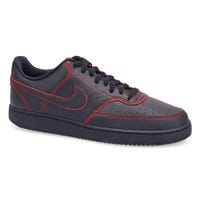 Men's Court Vision Lo Lace Up Sneaker - Black/Red