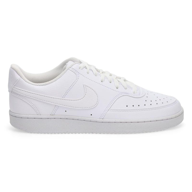 Men's  Court Vision Lo Next Nature Lace Up Sneaker - White/White