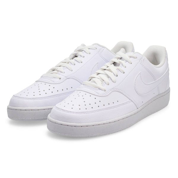 Men's  Court Vision Lo Next Nature Lace Up Sneaker - White/White