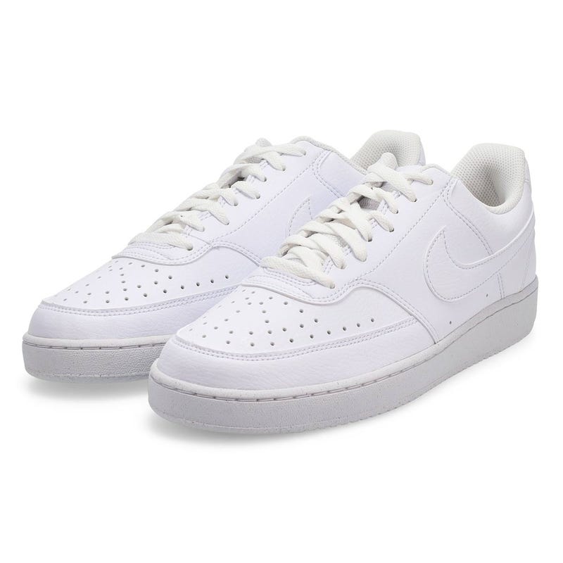 Men's  Court Vision Lo Next Nature Lace Up Sneaker - White/White